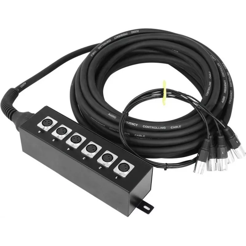 Stagebox Omnitronic Multicore 20m — 6 kanālu skatuves čūskas kabelis