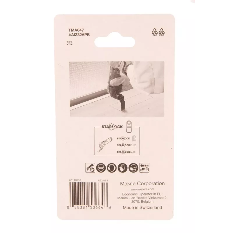 Makita B-64814-5 finierzāģa/lentzāģa/reversīvā zāģa asmens Bimetal 5 gab.