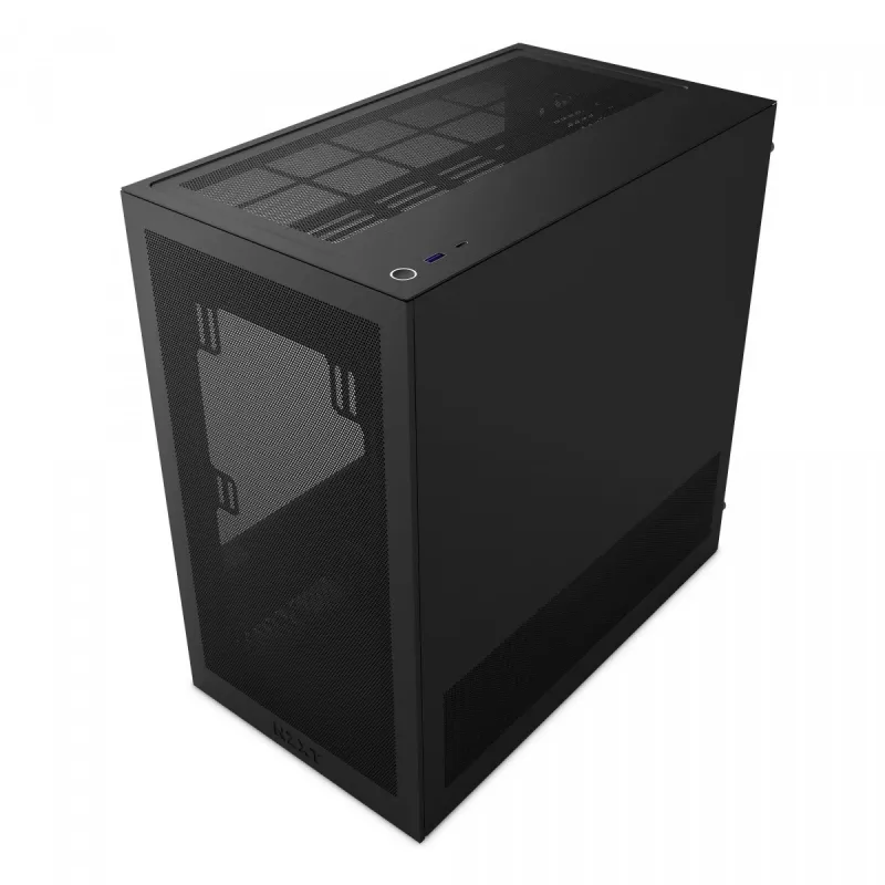 NZXT H3 Flow Micro ATX korpuss ar gaisa plūsmu - Melns