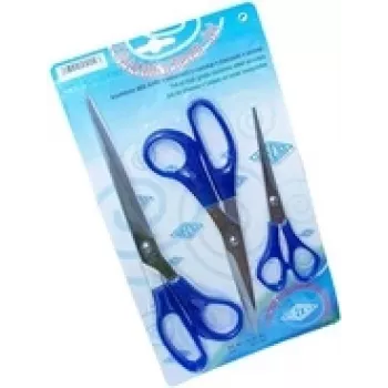 Šķēru komplekts WEDO 977 303 — 3 gab. nerūsējošā tērauda šķēres, garumi 160 mm, 210 mm, 255 mm
