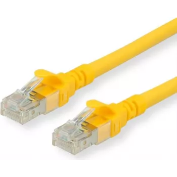 ROLINE - Patch-kabelis - RJ-45 (M) to RJ-45 (M) - 30 cm - SFTP, PiMF - CAT 6 - Halogen-Free, Moulded, Stranded - dzeltena (21.15.2953)