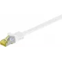 Wentronic Goobay Cat.7 neapstrādāts kabeļa plāksteris, S/FTP (PiMF), balts, 25 m - LSZH bez halogēna, varš, RJ45 spraudnis (91100)
