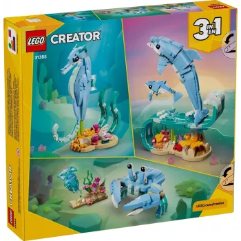 LEGO CREATOR 3 IN 1 31385 Jūras dzīvnieki: Skaisti delfīni