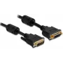 DVI-I kabelis DeLOCK 83106 1 m melns