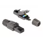 Tīkla kabelis DeLOCK RJ45 spraudnis Cat.8.1 STP bez instrumentiem Melns