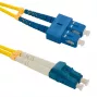Qoltec - savienojuma kabelis - vienmoda SC/UPC (M) uz vienmoda LC/UPC (M) - 1 m - optiskā šķiedra - duplekss - 9/125 mikrometri - G.652D