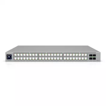 Ubiquiti ECS-48-POE (2150W) ENTERPRISE-GRADE 48-PORT, Layer 3 Etherlighting POE+++ slēdzis, 10 GbE RJ45, 25G SFP28