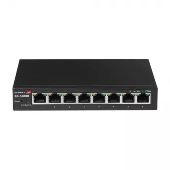 Edimax GS-5008E tīkla komutators pārvaldāms Gigabit Ethernet (10/100/1000) melns