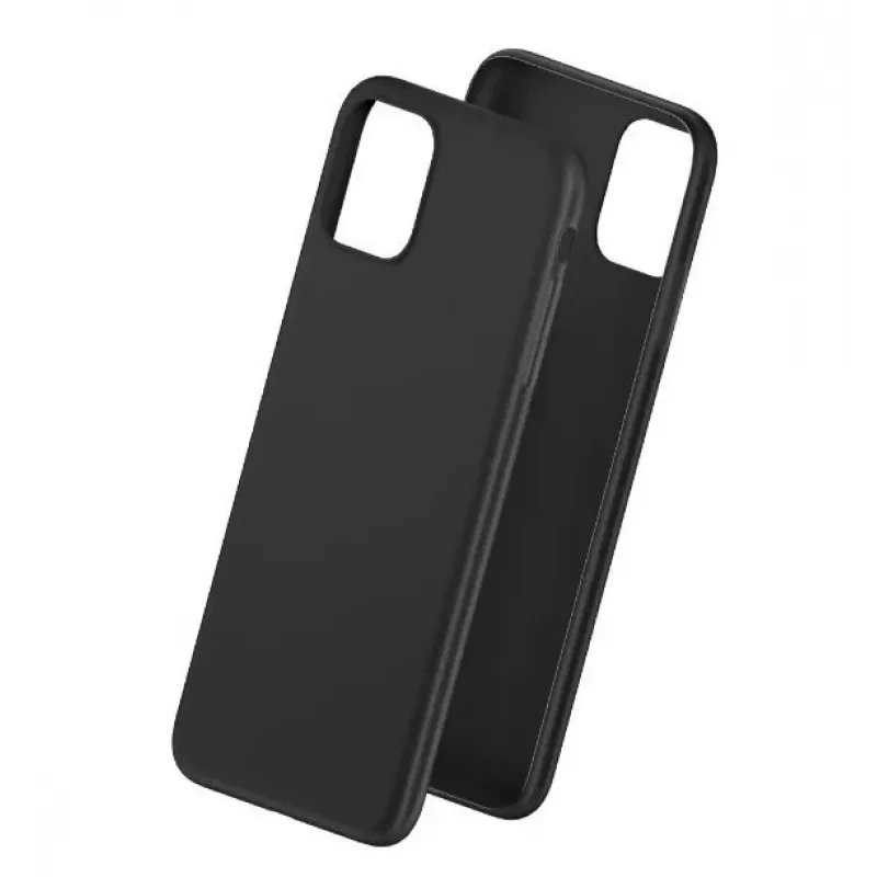 Matēts silikona maciņš 3mk iPhone 13 Black