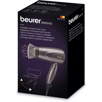 Matu žāvētājs Beurer HC 17 ceļojumu matu žāvētājs pelēks 1000W
