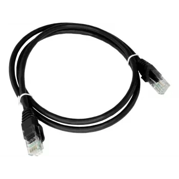 Alantec KKU5CZA1 tīkla kabelis Melns 0,25 m Cat5e U/UTP (UTP)