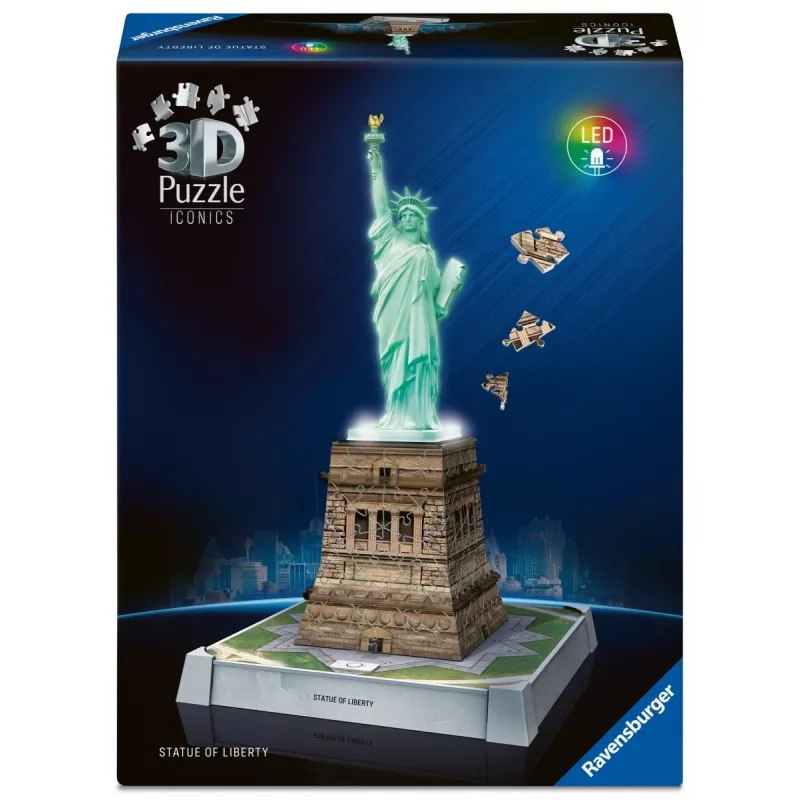 Puzle 3D Brīvības statuja