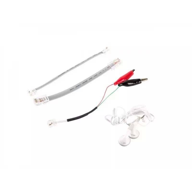 LANBERG tīkla kabeļu testeris NT-0501 — RJ-11/RJ-12/RJ-45 atbalsts, maksimālais garums 250 m, iebūvēta baterija, LED indikatori, melns