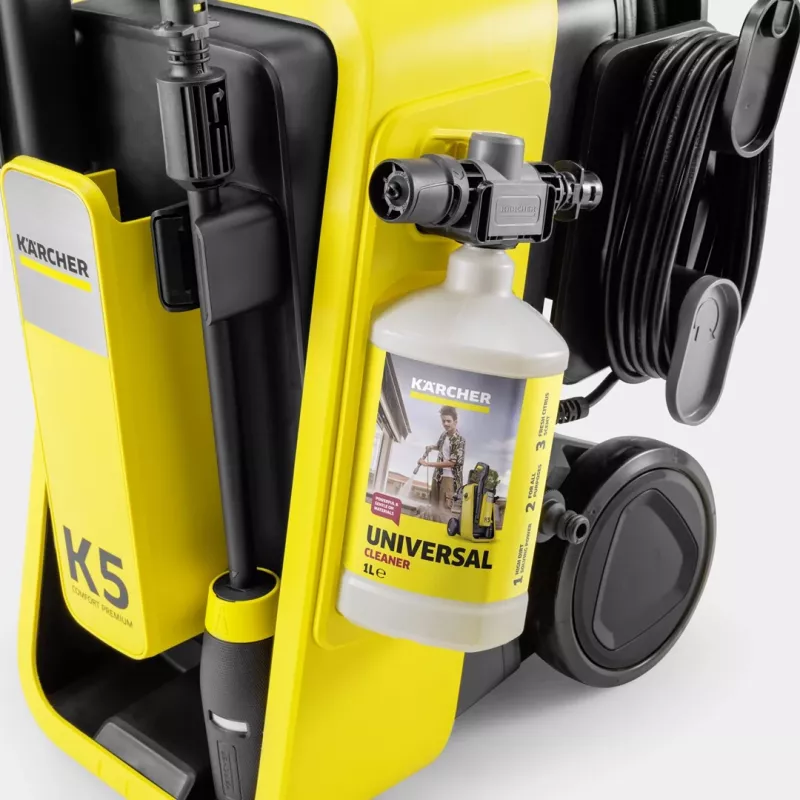 Kärcher K 5 Comfort Premium Connect Home augstspiediena mazgātājs vertikāls 500 l/h 2100 W dzeltens