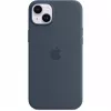 Silikona maciņš Apple iPhone 14 Plus MagSafe Storm Blue