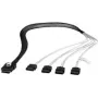 Fantec SRC- MINI SRC-mini SAS - 4x SATA kabelis, 6 Gbiti, 0,7 m (2166)