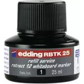 Uzpilde Edding RBTK 25 marķierim, melna tinte, 25 ml
