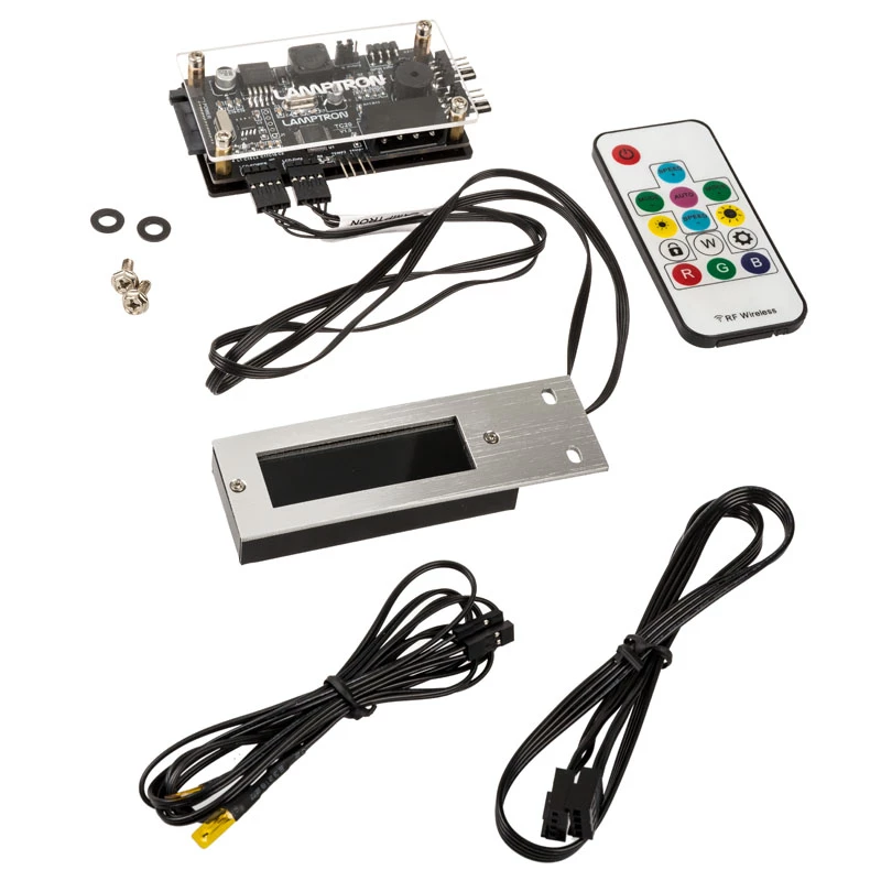 Lamptron TC20 PCI RGB ventilatora un LED kontrolieris — sudraba krāsā