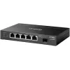 Tīkla slēdzis TP‑LINK SG2206MP L2 Gigabit Ethernet PoE 5 portu (5x Gigabit, 1x SFP, PoE+ 4 porti, 63W jaudas budžets)