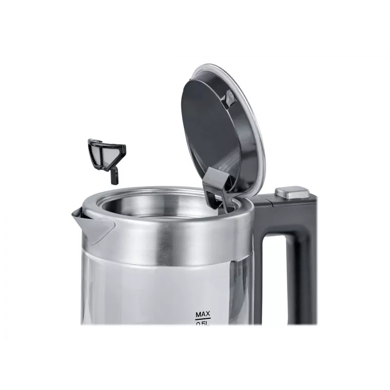 Severin WK 3472 Elektriskā tējkanna 0,5 L Sudraba 1100 W (WK3472)