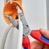 Knaibles Knipex 13 42 165, maksimālais caurules diametrs 1,3 cm, roktura materiāls: plastmasa