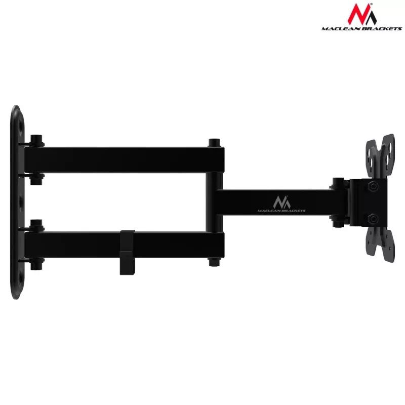 TV sienas stiprinājums MACLEAN MC-740 13–23 collu ekrāniem, VESA līdz 100x100, kravnesība 30 kg