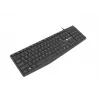 Vadu pilnizmēra tastatūra NATEC NAUTILUS NKL-1950 — USB, QWERTY US International, 105 taustiņi, melna