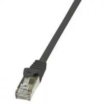 Logilink - komutācijas kabelis - RJ-45 (M) - RJ-45 (M) - 10 m - folijēts neekranēts vītā pāra (F/UTP) - CAT 5e - melns (CP1093S)