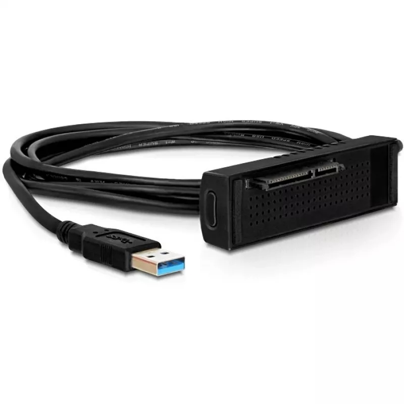 Delock dokstacija SATA HDD > USB3.0 - atmiņas kontrolieris - 2,5 / 3,5 koplietojams - SATA 6Gb/s - USB3.0 (61858)