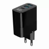 Gembird TA-UC-PDQC30LCD-BK-02 mobilās ierīces lādētājs Universāls Melns AC Ātrā uzlāde Iekštelpām