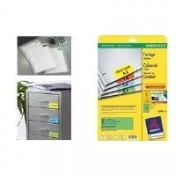 Avery Zweckform Avery L6035 - pastāvīga līme - dzeltena - 33,9 x 63,5 mm 480 uzlīmju (20 lapas x 24)