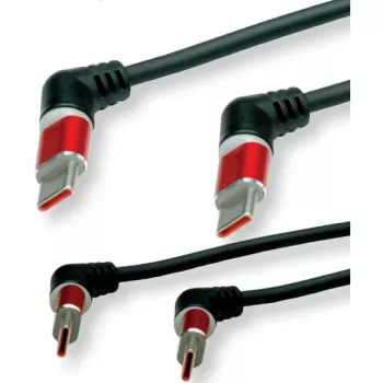 ROLINE USB 2.0 spirālveida uzlādes kabelis C-C ST/ST 60W 1.5m - Kabelis - Digitālais/Dati (11.02.8350)
