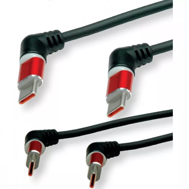ROLINE USB 2.0 spirālveida uzlādes kabelis C-C ST/ST 60W 1.5m - Kabelis - Digitālais/Dati (11.02.8350)