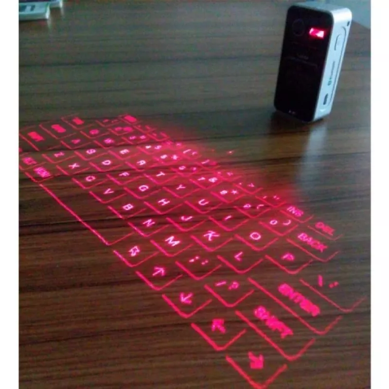 Lāzerprojekcijas tastatūra Doy modelis kompakta pārnēsājama virtuālā Bluetooth tastatūra