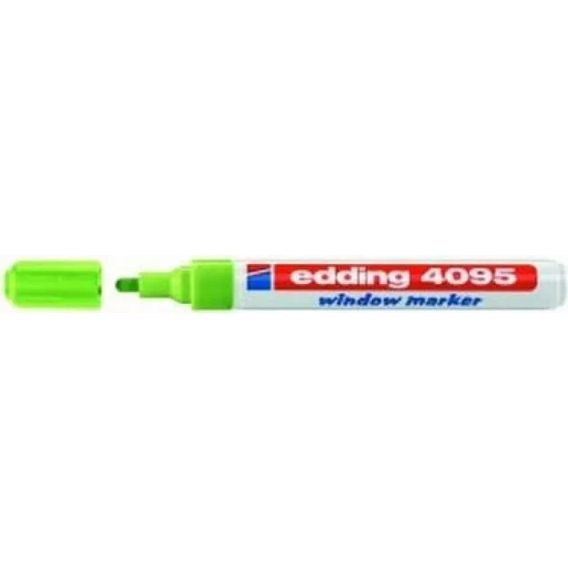 Krīta marķieris Edding 4095 Slīps uzgalis Zaļš 10 gab.