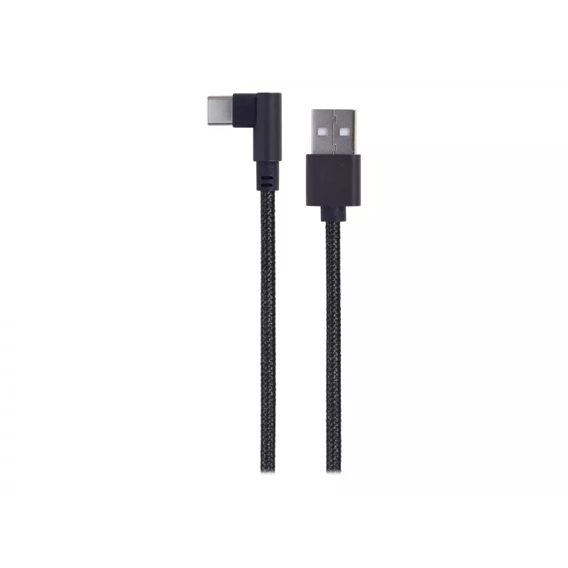 Kabelis USB2 uz USB-C leņķveida/CC-USB2-AMCML-0.2M GEMBIRD