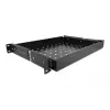 Delock - plaukta atvilktne - melna - 1U - 48,3 cm (19 inch)