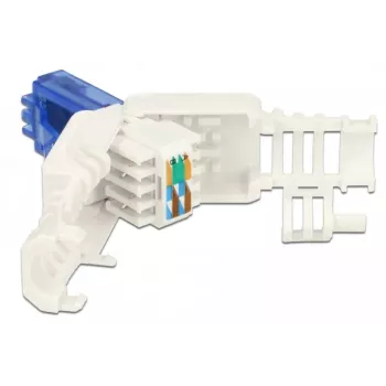 RJ-45 vada savienotājs DeLOCK 86417 zils balts