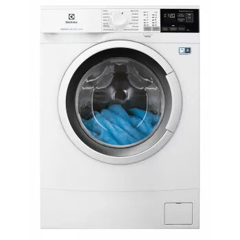 Veļas mazgājamā mašīna ar priekšējo ielādi Electrolux EW6SN406WP — 6 kg, 1000 RPM, 595x843x378 mm, balta