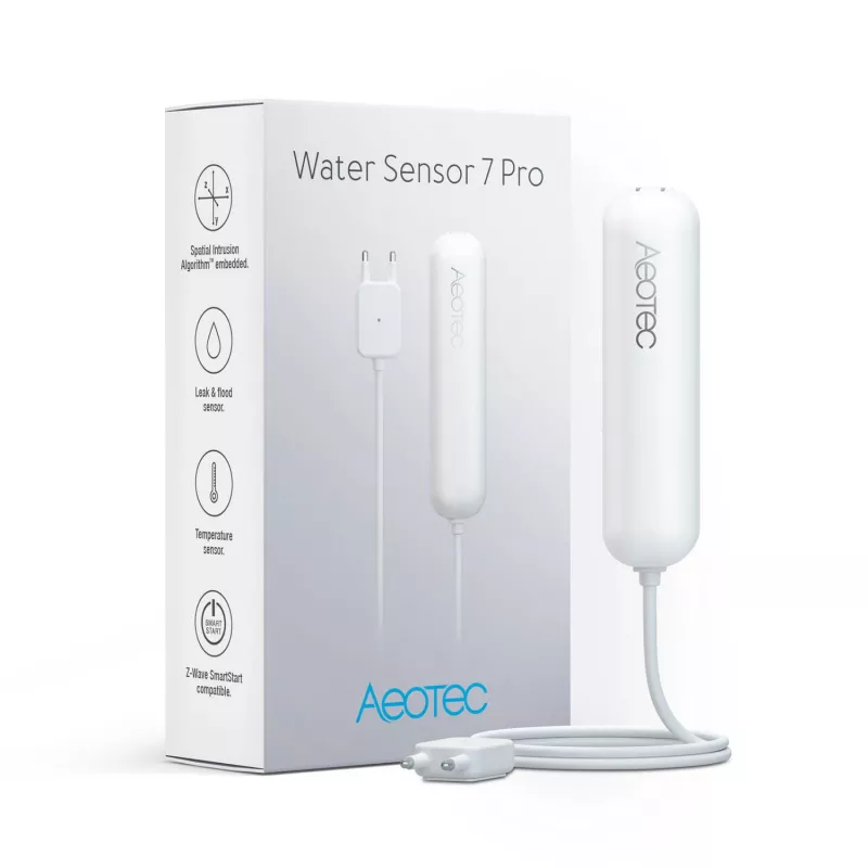Ūdens sensors AEOTEC Water Sensor 7 Z-Wave Plus noplūdes detektors AEOEZWA018