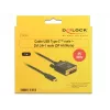 USB-C uz DVI adapteris DeLOCK 1m 85320