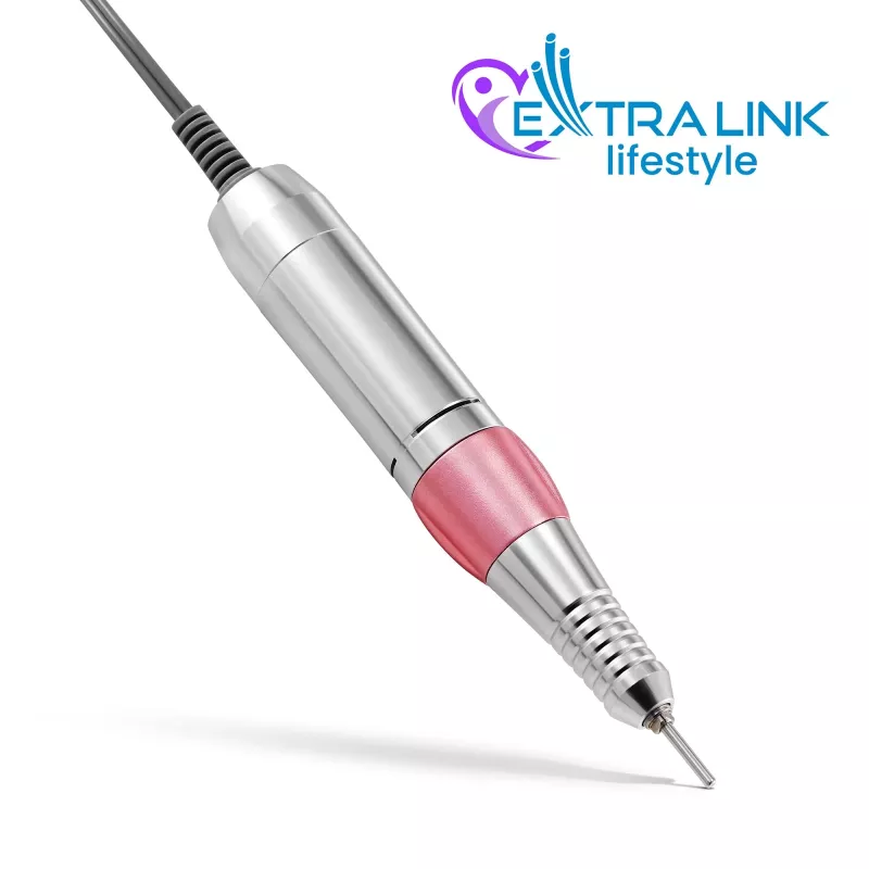 Elektriskais nagu frēzis Extralink NAIL DRILL-202 65W rozā — profesionāls manikīra/pedikīra instruments