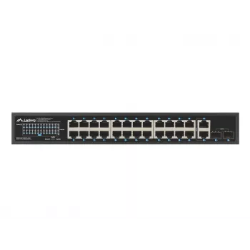 Nepārvaldāms LANBERG slēdzis RSGE-24P-2GE-2S-360 ar 24 RJ-45 Ethernet portiem