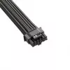 CableMod Basics Universal 12V 2x6 kabelis, 90° savienotājs, 16 kontaktu uz 16 kontaktu - melns, 60 cm, var. A