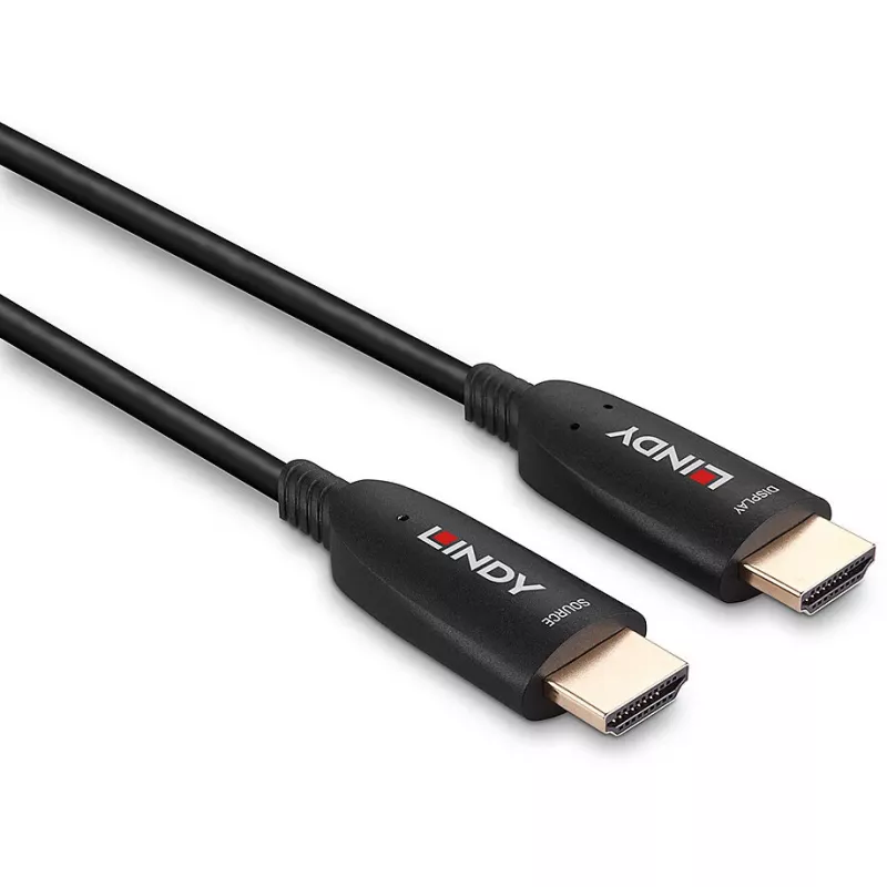Lindy 20 m optiskās šķiedras hibrīda HDMI 8K60 kabelis