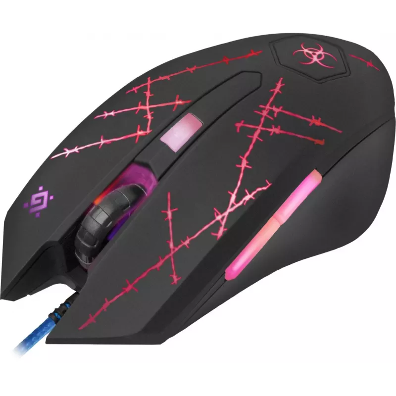 Defender Forced GM-020L pele Gaming Ambidextrous USB Type-A Optical 3200 DPI