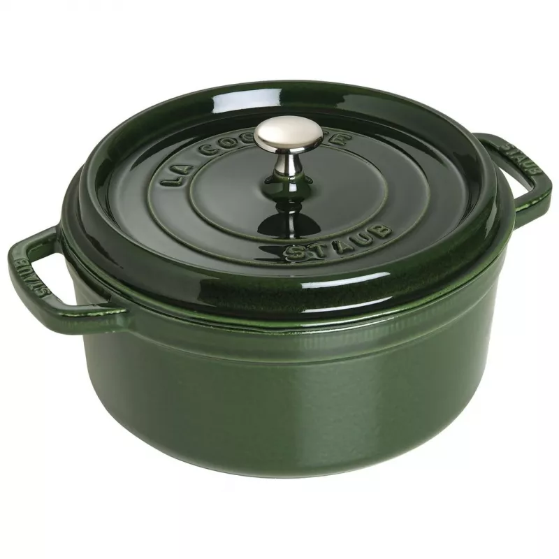 Čuguna katls Staub 40509-356-0 3,8 L zaļš, apaļš