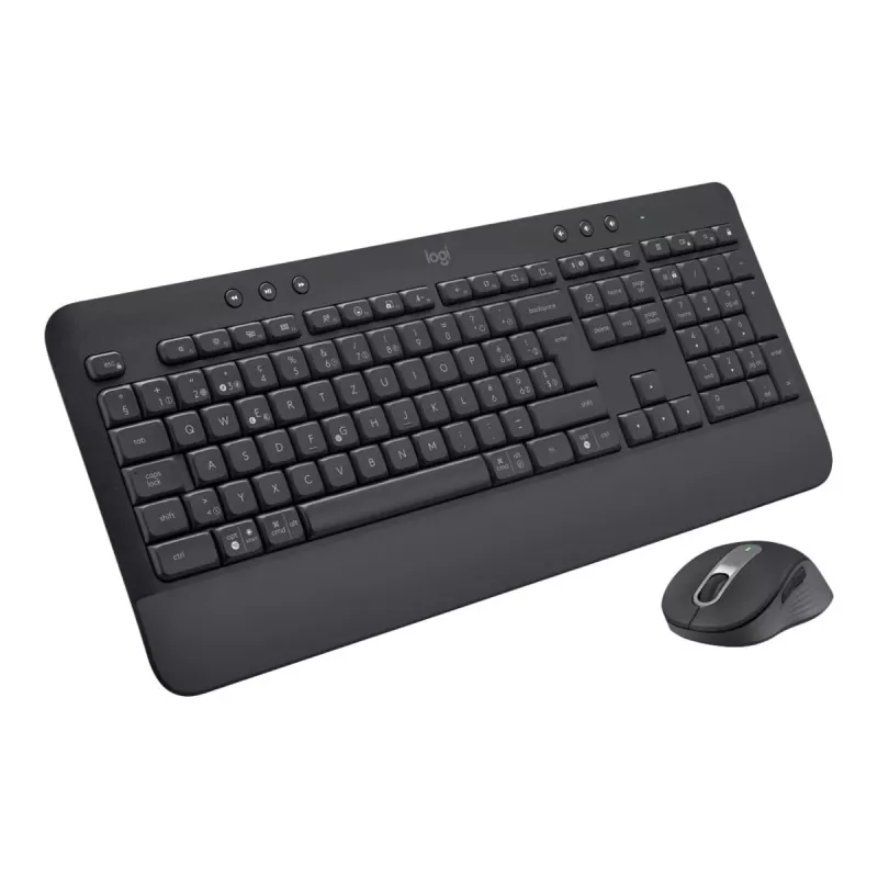 Logitech Signature MK650 Combo for Business Belgian pilna izmēra bezvadu tastatūra un pele