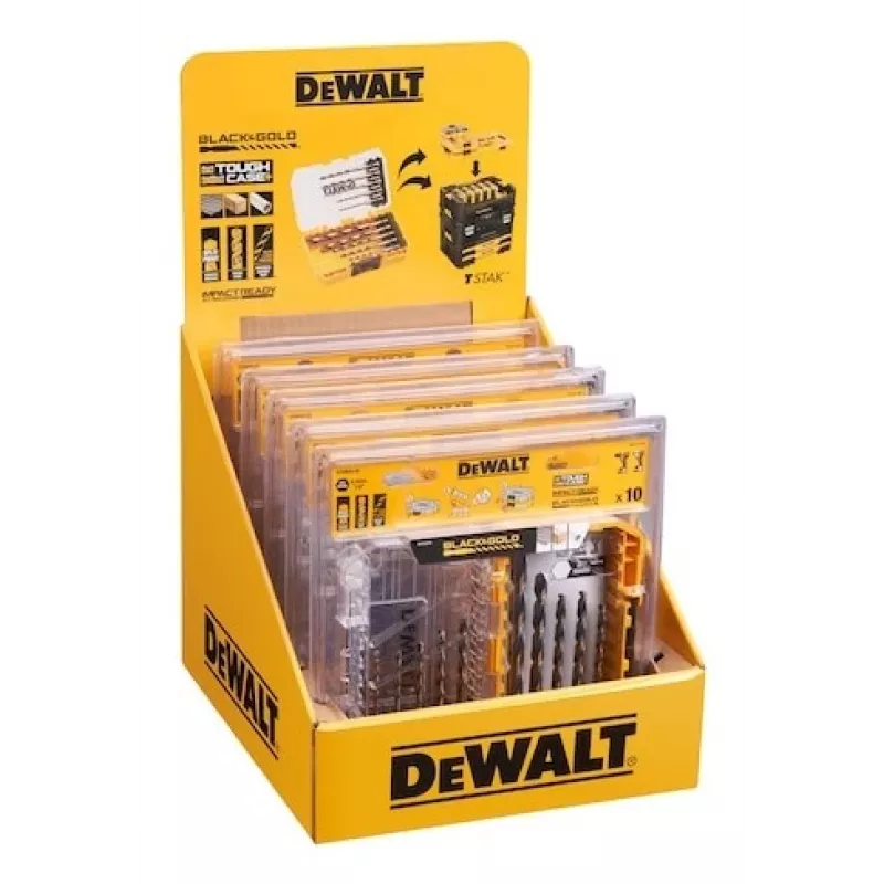 Metāla urbju komplekts DeWalt DT20620-QZ 10 gab. HEX 1/4