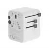 Ceļojumu adapteris GEMBIRD TPA-2A3C70-01-W — I tipa spraudnis, 3× USB-C (70W), 2× USB-A (18W), 100–250V, balts